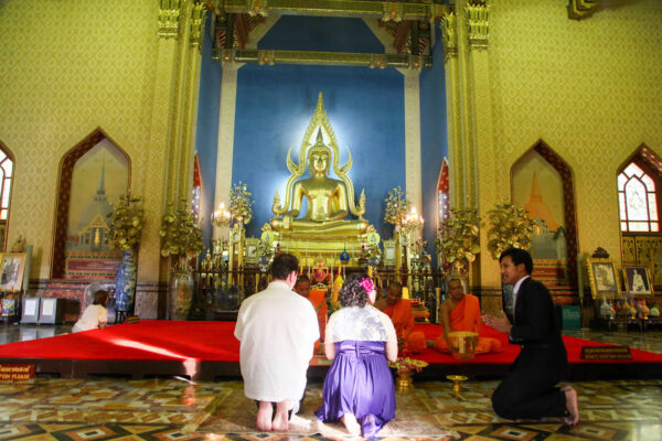Buddhist Monks Blessing / Wedding @ Temple : Morning